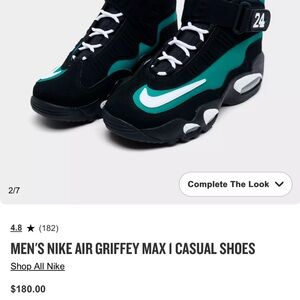 Nike Air Griffey Max I Men's Sneakers - Black and Teal